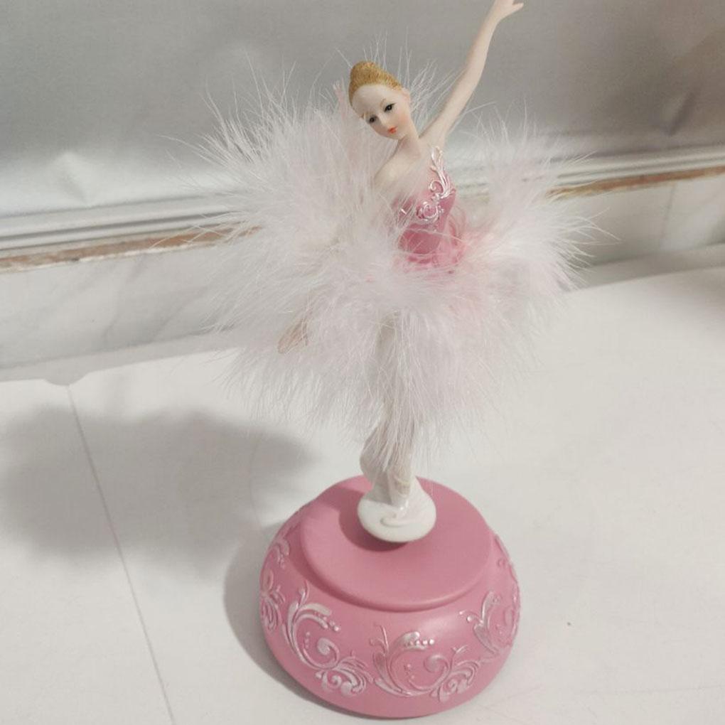 Carillon Ballerina Ballerina Danzante Artigianato Elegante Scatole Girevoli Ornamenti Ragazze Natale Casa Compleanno Regalo
