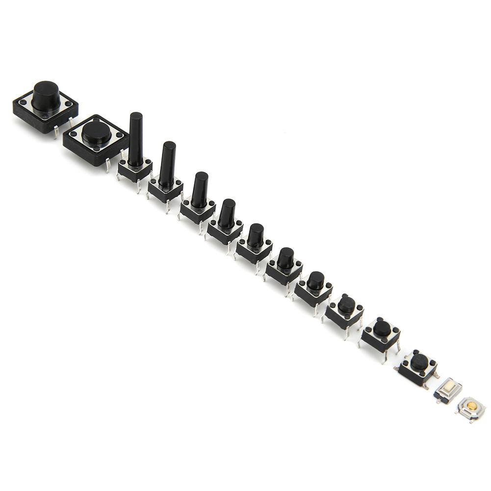 

140PCS 14 Value Tactile Micro Push Button Switch SMD DIP Tact Switch