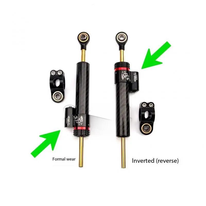 Universal Motorcycle Reverse Installation Style Steering Stabilize Damper Bracket Mount Aluminium Modified Accessory  for Kawasaki Ninja 400  Honda