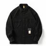 Men's Waffle-weave Japanese Retro Shirt, Youth Spring and Autumn Oversized Long-sleeved Loose-fitting Casual Workwear Jacket