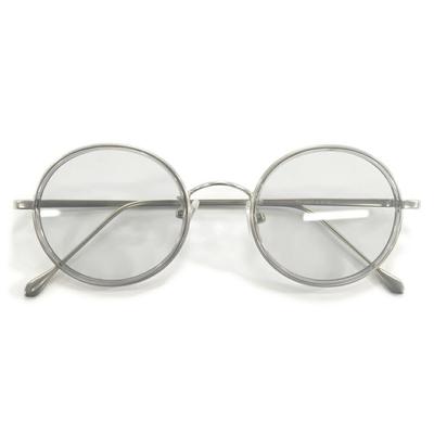 [MERRY PLEASURE] Sunglasses, Fashion Glasses, Men's & Women's, UV Protection, Boston Style, Round, Light Colored Lenses