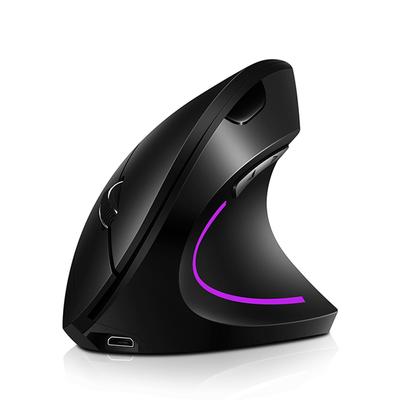 2,4G BT5.1 Maus Dual-Modus Kabellose Vertikale Maus Wiederaufladbare Maus RGB Streamer 2400DPI Mäuse für Computer Laptop PC