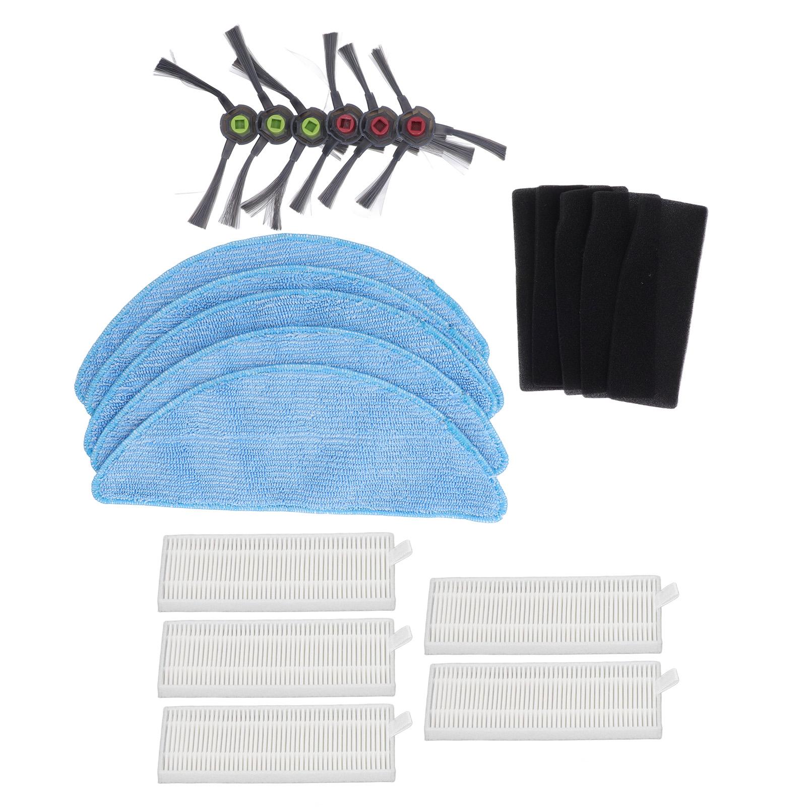 

Комплект фильтров для тряпок для робота-пылесоса, сменный многоразовый комплект боковых щеток для робота-пылесоса Yeedi K600 K700 K680