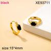 2025 Stylish Titanium Steel Earrings for Women: Lightweight, Luxurious Ear Cuffs with Colorful Zirconia and Unique Design
