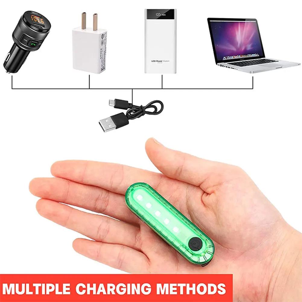 LED Boat Navigation Light 4 Modes Marine Yacht Warning Light USB Charging Boat Stern Lights for Canoeing Paddle Board