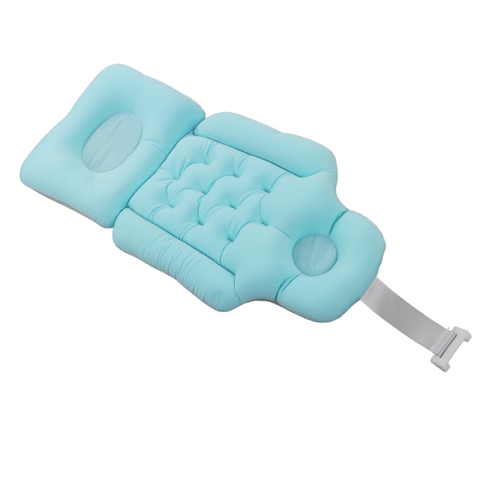 Adult Full Body Bath Pillow Hd Neck Support Quick Drying High Elasticity Hanging Hole Bathtub Cushion