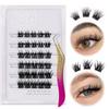 Z LRAQI BEAUTY Individual False Eyelashes Self Adhesive Cluster Fake Eyelashes Glue Free Eyelashes Natural Looking