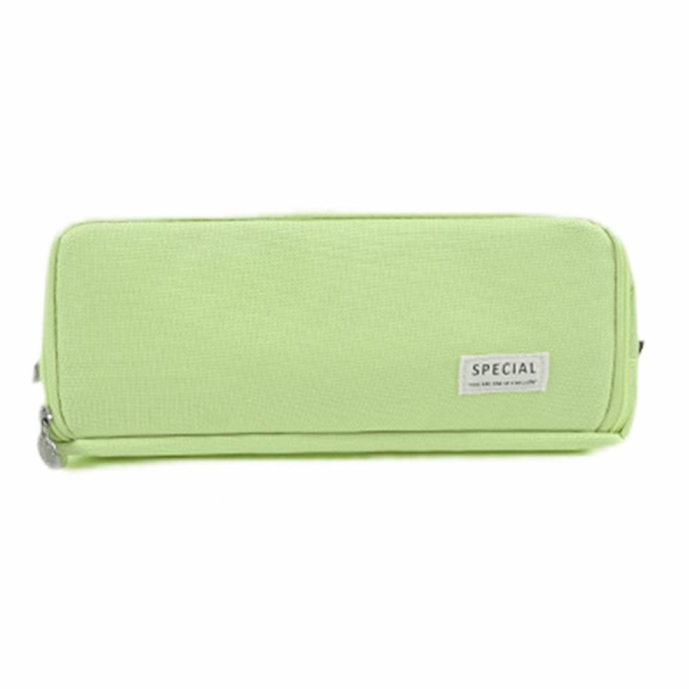 Large Capacity Multi-layer Pencil Case Korean Style Cloth Makeup Bag Simple Style Student Stationery Storage Bag