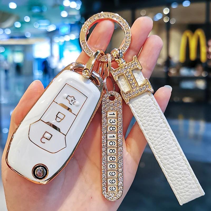 Styling Mouldings New TPU Car Remote Key Case Cover Protect Shell Bag For Ford F-150 F-250 F-350 Explorer Ranger KA Fiesta Monde