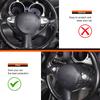 Soft Carbon Fiber Steering Wheel Button Frame For Nissan Juke 2011-