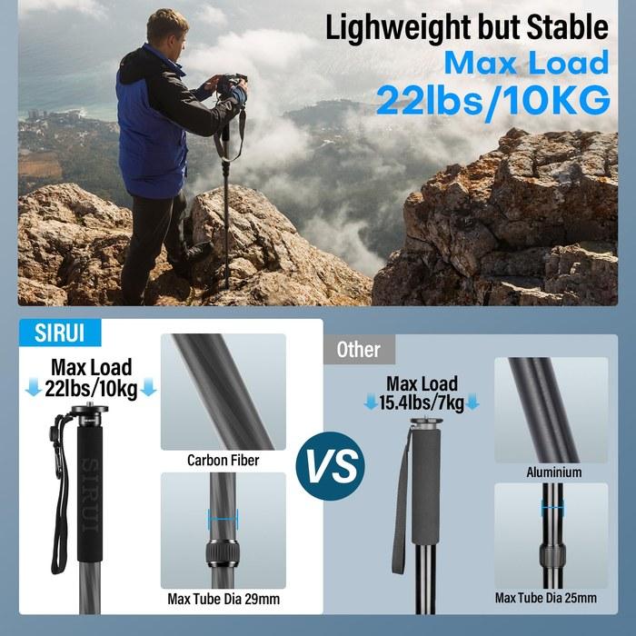 Sirui Tripod [AM-MDP01] 165CM Carbon Fiber