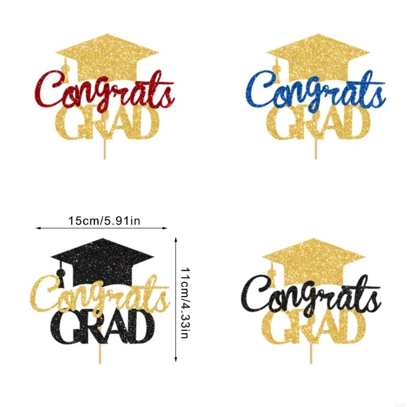 Graduation Party Cake Toppers Bachelor Degree Decorations Cupcake Accessories
