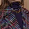 Maxza Multi Check Half Handmade Coat Cc10hc307on