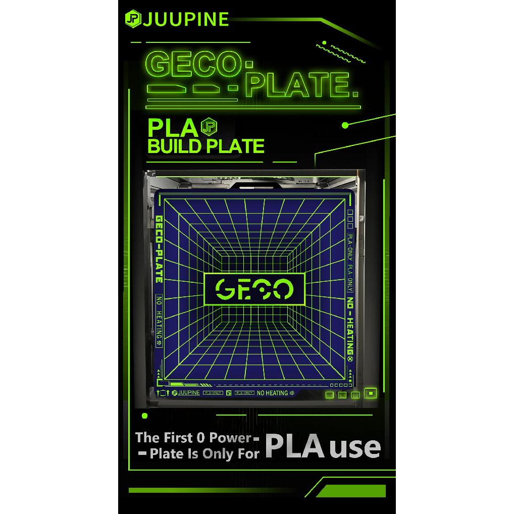 GECO Platte PLA Kaltbauplatte für Bambu Lab P2S P1S P1P X1C H2D H2S A1 A1 Mini Stahlbett Doppelseitig Super Haftung Keine Heizung