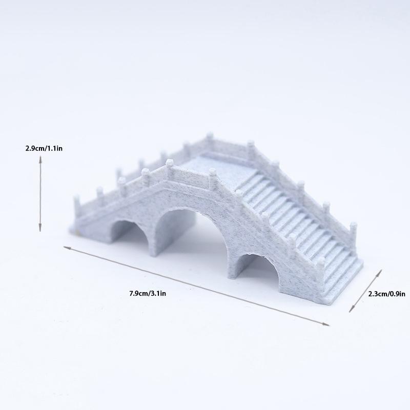 1/12 Dollhouse Simulation Arch Bridge Model Dollhouse Outdoor Garden Park Landscape Ornament Doll House Decor Accessories A1
