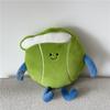 Cartoon Featherball Plush Cushion With Embroidered Design For Home And Office Lounge Decor
