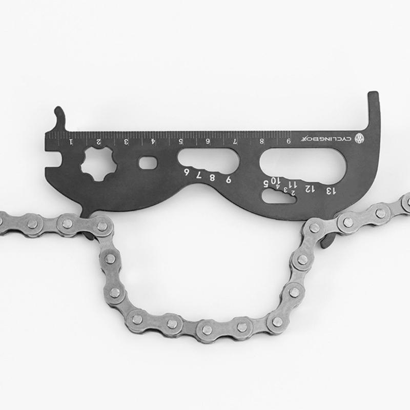 6 in 1 Bike Chain Checker Chain Checker Gauges Tool Bike Chain Wear Indicators Bicycles Chain Gauges Measurement Checker