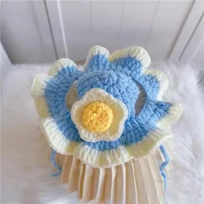 Simpatico Raffinato Cappello da Gatto Elastico Autunno Inverno Cappello per Animali Domestici Cuccioli Gattini Cappello Lavorato a Maglia Accessori per Gatti Decorazione Oggetti di Scena per Feste Servizio Fotografico