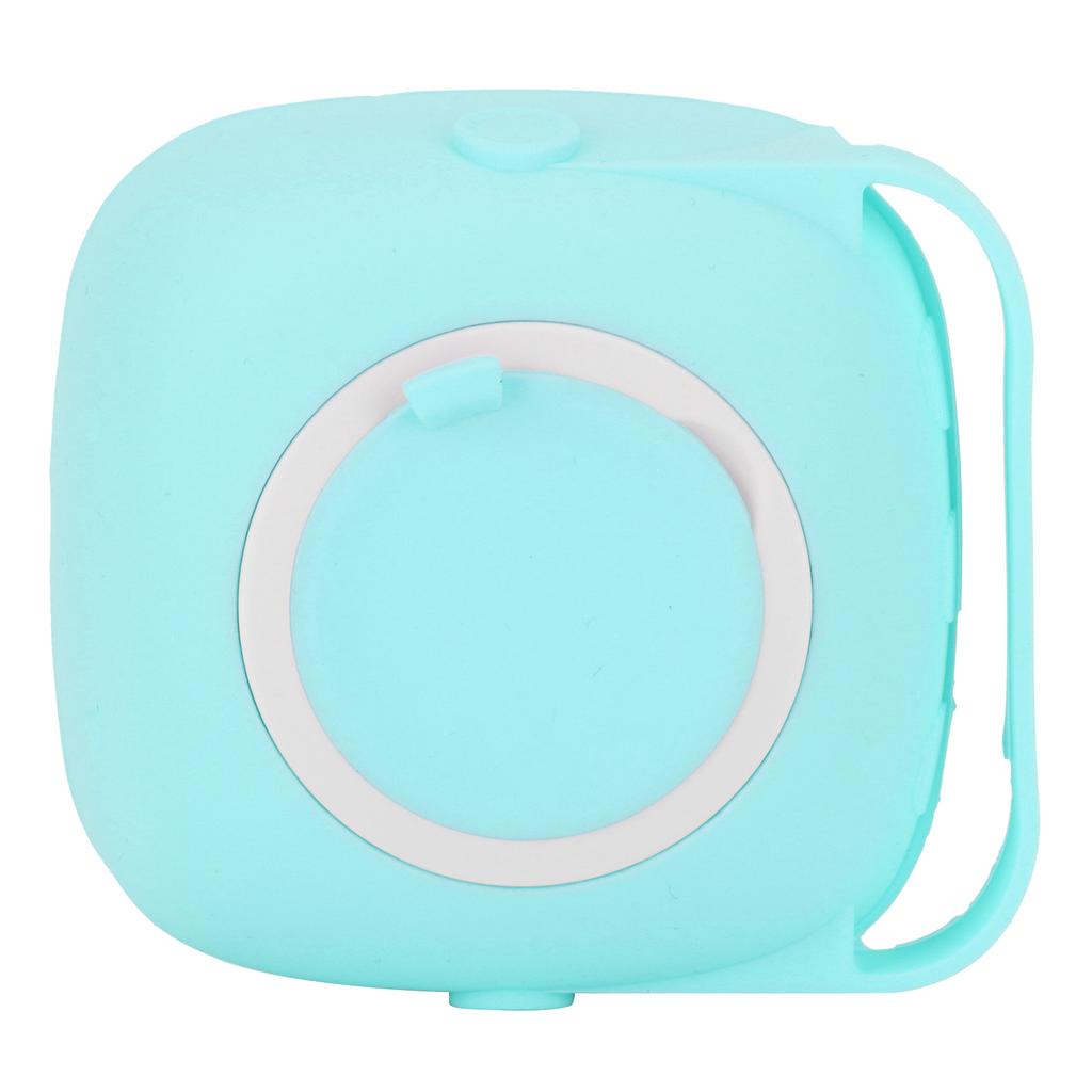 Silicone Head Massage Brush MultiFunction Comb for Shower Hair Washing 80ml Coontainer for Filling Liquid(Mint Green )