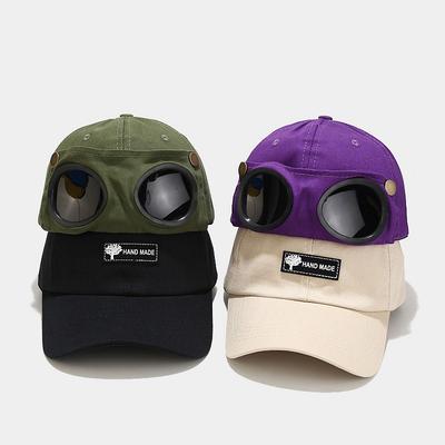Aviator Hat With Sunglasses For Men Women Fashion Summer Baseballcap Cap Hip Hop Boys Punk Bonnet Outdoor Sun Hats