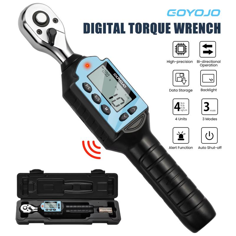 GOYOJO MINI Digital Torque Wrench 1/4‘’ 3/8‘’ 1/2‘’ Professional Bike Car Repair Adjustable Torque Wrench Hand Tools