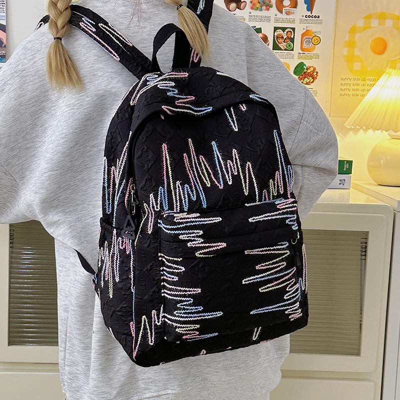 Student Schultasche Mädchen Computer Rucksack bunt gestreift Reiserucksack