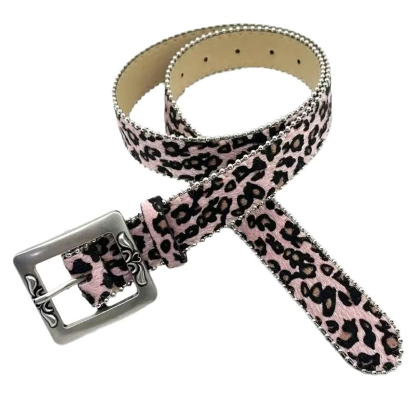 

Ретро пояс для девочек для повседневного костюма, горячие украшения, пояс для талии, украшения для тела для вечеринки, джинсовый пояс, ковбойская цепь розовый