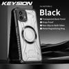 KEYSION Transparent Magnetic Case for Nothing Phone 2 1 Silicone+PC Heavy Duty Shockproof Phone Cover for Nothing Phone 1 2