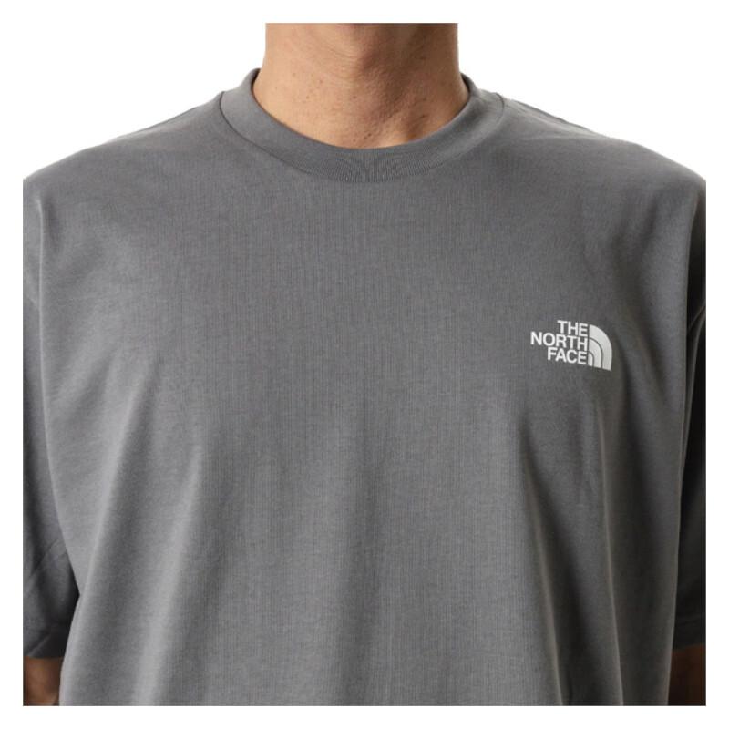 Used [New] M size THE NORTH FACE S/S Bandana Square Logo T-shirt NT32446 Men's Women's Sweat-absorbent Quick-drying Gray 1