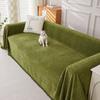Herringbone Chenille Solid Color Sofa Towel Sofa Cover Sofa Cushion Thickened Functional Sofa Blanket Universal for All Seasons