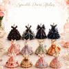 Handmade Beaded Dress DIY Kit for Crafting and Decoration Elegant Miniature Dress Model with Detailed Beadwork for Home Display