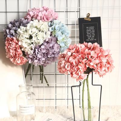Hydrangea Artificial Flowers Bouquet Boho Home Bedroom Decor Wedding Decoration Craft Vases Flower Arrangement Accessories
