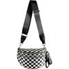 Borsa a tracolla chic di grande capacità con tracolla regolabile, tasche multiple e chiusura a zip per donna, perfetta per lo shopping e le feste