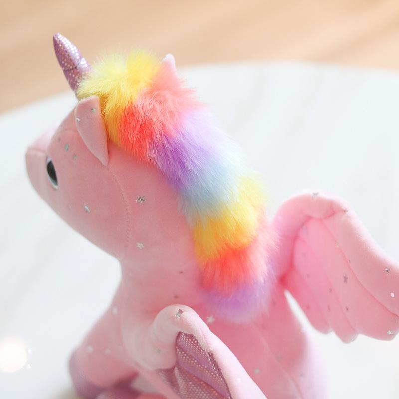 Rainbow Multicolor Unicorn Doll Plush Rag Doll Toy Mascot Home Placement Decoration Soul Companion Family Embellishment