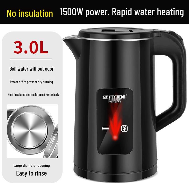 Durable Electric Kettle with Integrated Insulation, Large Capacity, and Fully Automatic Features