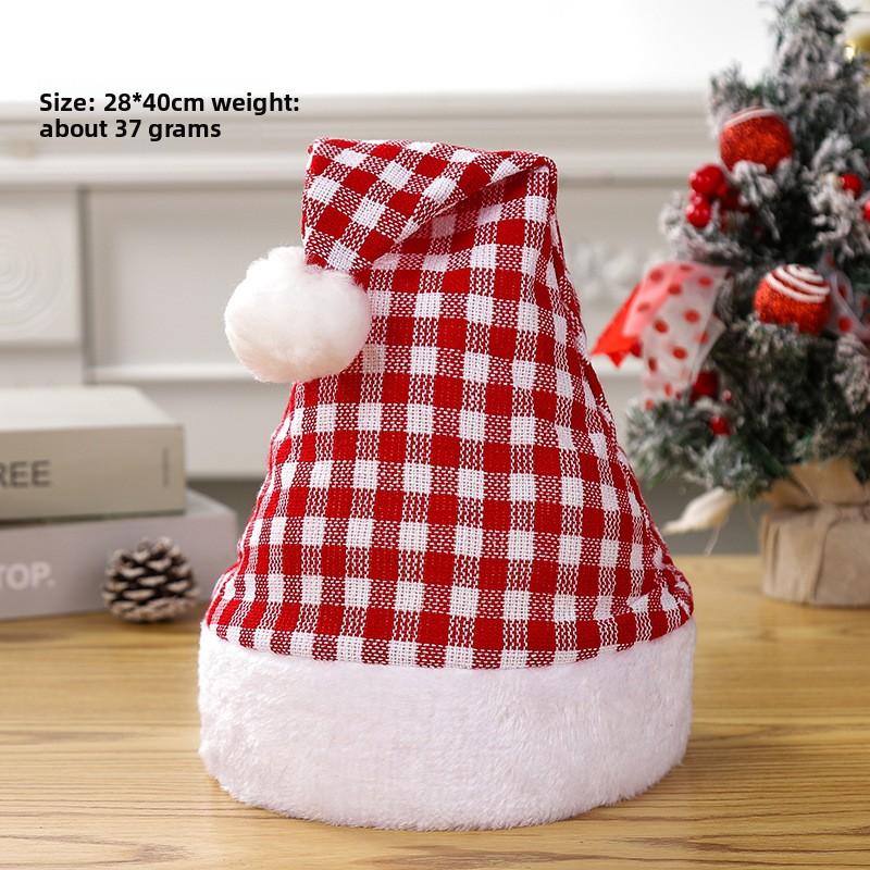 Christmas Decorations Christmas Hat Santa Claus Lamp Non-woven Hat Christmas Gift