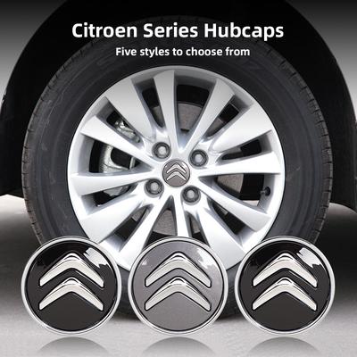 4Pcs Car Emblem Wheel Center Cover Hub Accessories For C8 DS3 C6 C3 Vts C4 Saxo C4L C5 C2 Xsara C3-XR Picasso Berlingo
