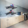 Garagen-Lagerregale, 2er-Pack, 4 x 2 Fuß Robuste Wandmontage-Garagenregale, 500 lbs Tragfähigkeit(Gesamt) Garagen-Lagerregal Schweberegale,