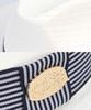 Yunibeosyeolkemiseuteuli Stripe Line White Long Fedora Panama Hat