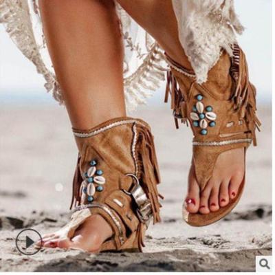 Letnie płaskie buty damskie Sandały plażowe Outdoor Casual Kapcie