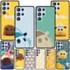 Cute PUI PUI MOLCAR Case for Samsung Galaxy S23 S21 S20 FE S24 S22 Ultra S10 S10e S9 Plus Soft Black TPU Phone Cover Bumper
