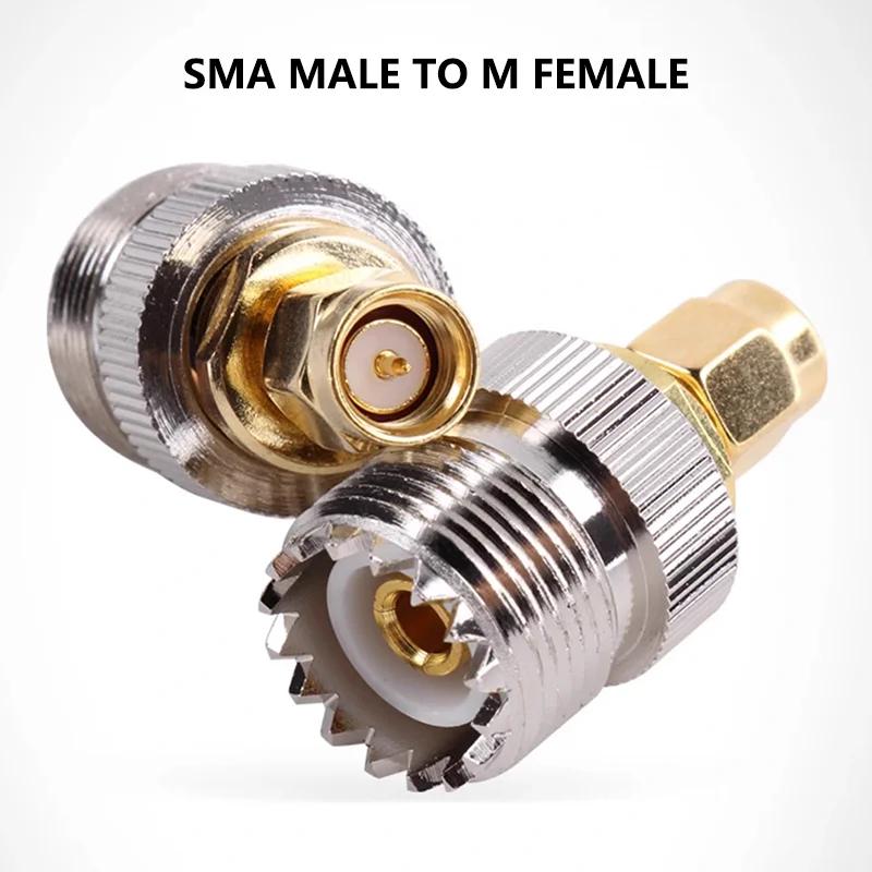 5/20/100PCS SMA Male Female To RP SMAN UHF Adapter Straight RF Coaxial Connector Brass Converter RF Adapter Connector
