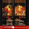 2026 New Year Cisas Window Decoration Stiers Glass Arrangement op Aosphere Wall Mural Festive Celebration Decals