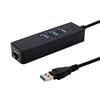 HARU Kabelové LAN Kompatibilní s Nintendo Gigabit USB Používá Tchajwanský čip ASIX AX88179 Adaptér, Switch, Kompatibilní s USB 3.0, 3portový Hub, [Kompatibilita