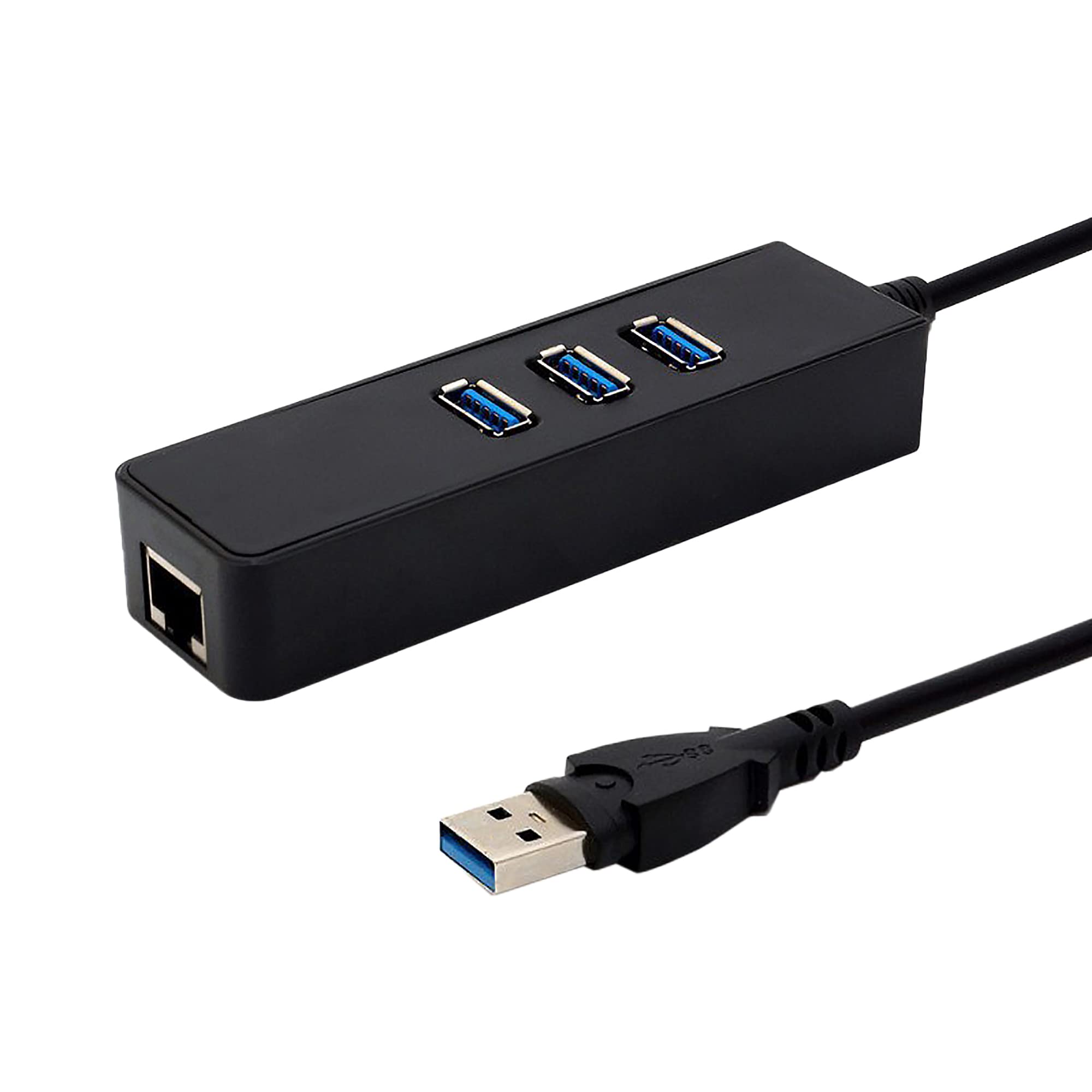 

HARU Проводная LAN Совместимая с Nintendo Gigabit USB Использует чип Тайвань ASIX AX88179 Адаптер, Коммутатор, Совместимость с USB3.0, 3-портовый хаб, [Совместимость