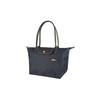 Longchamp Borsa da shopping in tela Le Pliage Club 28 Grande capacità Borse da donna Grigio metallizzato 2605619300