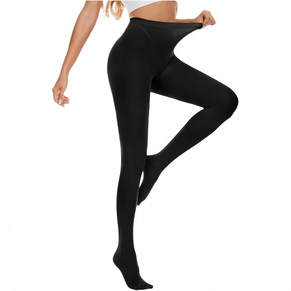 Plus Size Trends Tights For Women 80D Semi Opaque Footed Pantyhose Women'S Run Resistant Tights High Waist Stockings