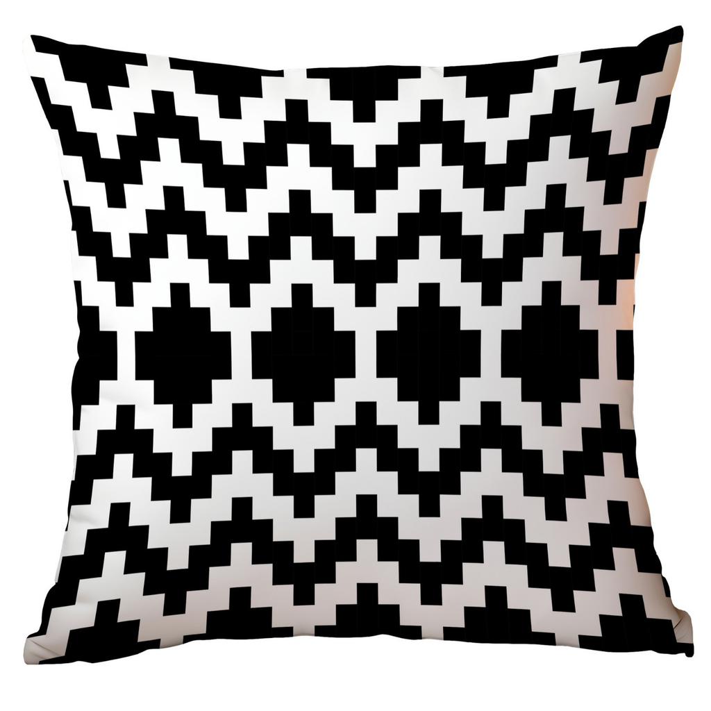 Polyester Colorful Geometric Pillow Case Combination Home Sofa Cushion Pillow Case