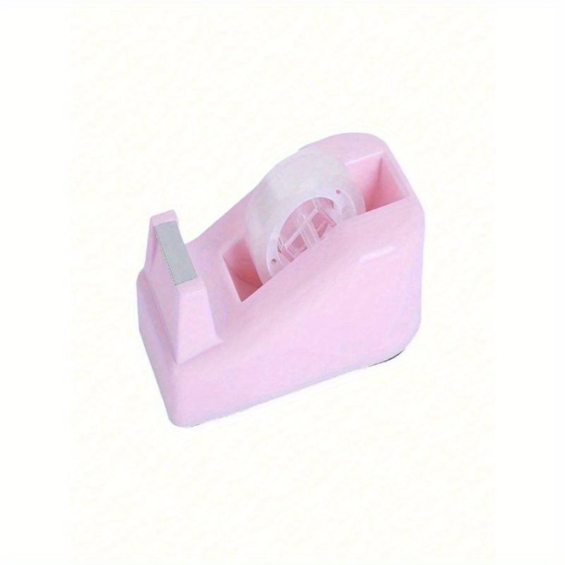 1pc Small Desk-Mounted Colorful Plastic Creative Tape Dispenser, Office Supplies Back To School