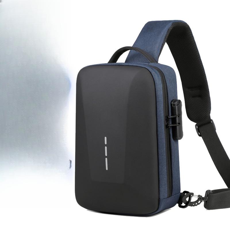 Fashionable Men's Chest Bag High-end Casual Travel Women's Crossbody Bag Trendy Commuting One-shoulder Men's Commuting Waterproof Backpack